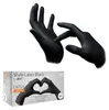 #AMPri Gants en latex Black Ninja noirs non poudrés, 100 Voir les images du produit 4