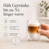 LAPRESO® Cappuccino Gläser Doppelwandig | Thermogläser Produktbild-Vorschau 2