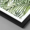 Gerahmtes Poster - Schwarzer Rahmen - Palme Blatt grün - Produktbild-Vorschau 2