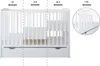 ZEE Set Babybett 120x60 cm 2in1 Weiß Mit Schutzbarriere Produktbild-Vorschau 8