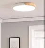 LED Deckenleuchte 36W Rund Holz und Aluminium Ø500 mm CCT Produktbild-Vorschau 5