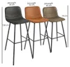 Bronx71 Barhocker Leder Mikky 65 - 78 cm anthrazit Produktbild-Vorschau 20