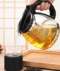 Glas Teekanne 2L mit Edelstahl Sieb Teebereiter Glaskanne Produktbild-Vorschau 6