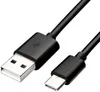 A black USB-C to USB-A cable shown against a white background. Produktbild-Vorschau