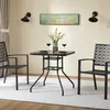 Yaheetech Gartentisch Bistrotisch mit Schirmloch, aus Glas Produktbild-Vorschau 9