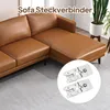 2 Stück Sektionale Sofa-Verbindung mit Schnappverschluss, Produktbild-Vorschau 6
