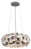 BRILLA Pendelleuchte Ø48CM Chrom Metall Acryl – 3-flammig Produktbild-Vorschau 1