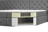 A cutaway view of a box spring bed showing its internal structure. Produktbild-Vorschau
