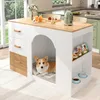 Isola da cucina Merax con area per cani, mobile da cucina Anteprima dell’immagine prodotto 3