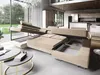 A modern living room with a large sectional sofa. Podgląd zdjęcia produktu