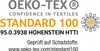 OEKO-TEX STANDARD 100 certification logo with text. Produktbild-Vorschau