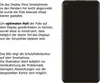 An illustration of a smartphone with a protective film contour overlay, accompanied by explanatory text. Produktbild-Vorschau
