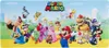 Super Mario Luigi Peach Bowser XL Gaming Mousepad Mauspad Produktbild-Vorschau 1