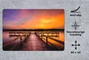 MuchoWow® Schreibtischunterlage Sonnenuntergang - Steg - Produktbild-Vorschau 2