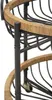 Chariot Cebu 57 X 55,5 X 62,5 Cm En Métal Noir Et Rotin Voir les images du produit 6