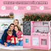 Set da cucina per bambini con lavagna, rosa, 82x24x80 cm Anteprima dell’immagine prodotto 2