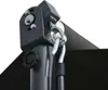 Close-up of a metal hook and bracket mechanism on a dark pole, likely part of an awning or similar outdoor structure. Anteprima dell’immagine prodotto