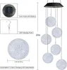 iShabao Solar Windspiel Garten, 6 LED Kugel Solar Windspiel Produktbild-Vorschau 5