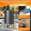 LARS360 Chauffage de piscine Baril à bois 12 L, noir Acier Voir les images du produit 9
