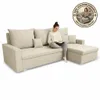 KomfortWelt24 Ecksofa mit Schlaffunktion und praktischem Produktbild-Vorschau 1