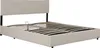 Polsterbett 'Juva' Cord mit Lattenrost 160x200 cm Beige Produktbild-Vorschau 4