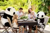 Gustaw Panda mit Kind Teddybär Groß XXL (schwarz und weiß, Produktbild-Vorschau 4