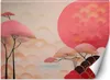 Vlies fototapete Asiatische rosa Landschaft 100x70 cm Feeby Produktbild-Vorschau 1