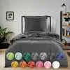 Ložní prádlo Renforce "Stone Washed" tmavě šedé 155x220 Náhled obrázku produktu 1