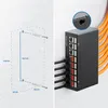 deleyCON 8 Port Patchpanel Set Patchfeld Verteilerfeld 1HE Produktbild-Vorschau 3