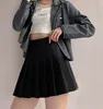 Damen Faltenrock kurzen Rock hohe Taille Reißverschluss Produktbild-Vorschau 5