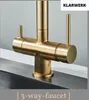 Lana | Rubinetto estensibile a 3 vie oro nero | Rubinetto Anteprima dell’immagine prodotto 2