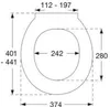 Pressalit 718 WC-Sitz Softclosing und Quickrelease Weiß Produktbild-Vorschau 4