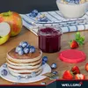 WELLGRO 50x Einmachgläser mit Schraubdeckel rot - 235ml Produktbild-Vorschau 5