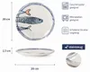 Teller, mediterran Sardinen-Motiv 2.0 | Maritime Produktbild-Vorschau 3