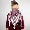 Kefiah - weiß - rot-bordeaux - Shemagh - Arafat-Schal Produktbild-Vorschau 8