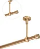A close-up view of a curtain rod system mounted to a ceiling. Produktbild-Vorschau