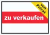 zu verkaufen von privat Schild mit Text Verkaufsschild A4 Produktbild-Vorschau 1