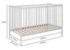 Babybett 120x60 cm aus Holz (Buche) – 3-fach Produktbild-Vorschau 4