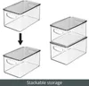 Aufbewahrungsbox Stapelbar 2er Set mit Deckel mDesign Produktbild-Vorschau 4