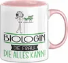 Biologin Geschenk Tasse Becher Die Frau Die Allen Kann Produktbild-Vorschau 1