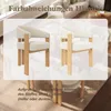 Flieks ergonomische eethoekstoel, set van 4, met dikke Productafbeelding-voorbeeld 4
