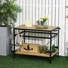 Servierwagen im Industrie-Design, wetterbeständig, 3 Haken, Produktbild-Vorschau 2