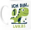 Kindertasse Dinosaurier T-Rex Dino Baby 1. 2. Geburtstag Produktbild-Vorschau 2