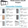 Weide Classic | Pergola Aluminium freistehend | 3 x 5,3 M | Produktbild-Vorschau 7