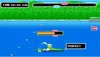 A screenshot from a video game showing a character in a kayak. Produktbild-Vorschau