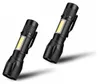 2x Mini Taschenlampe Polizei Swat Wiederaufladbare starke Produktbild-Vorschau 1