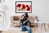 Bild 100x70 MDF-Rahmen Wandkunst Die Pflanze Mohn Natur Produktbild-Vorschau 2