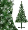 Juskys vánoční stromek 120 cm umělý se sněhem a stojanem, Náhled obrázku produktu 7