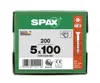 SPAX Universalschraube 5,0 x 100 mm 200 Stk. TORX T-STAR Produktbild-Vorschau 35