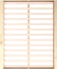 A wooden bed frame with slats, shown from a top-down perspective against a white background. Anteprima dell’immagine prodotto